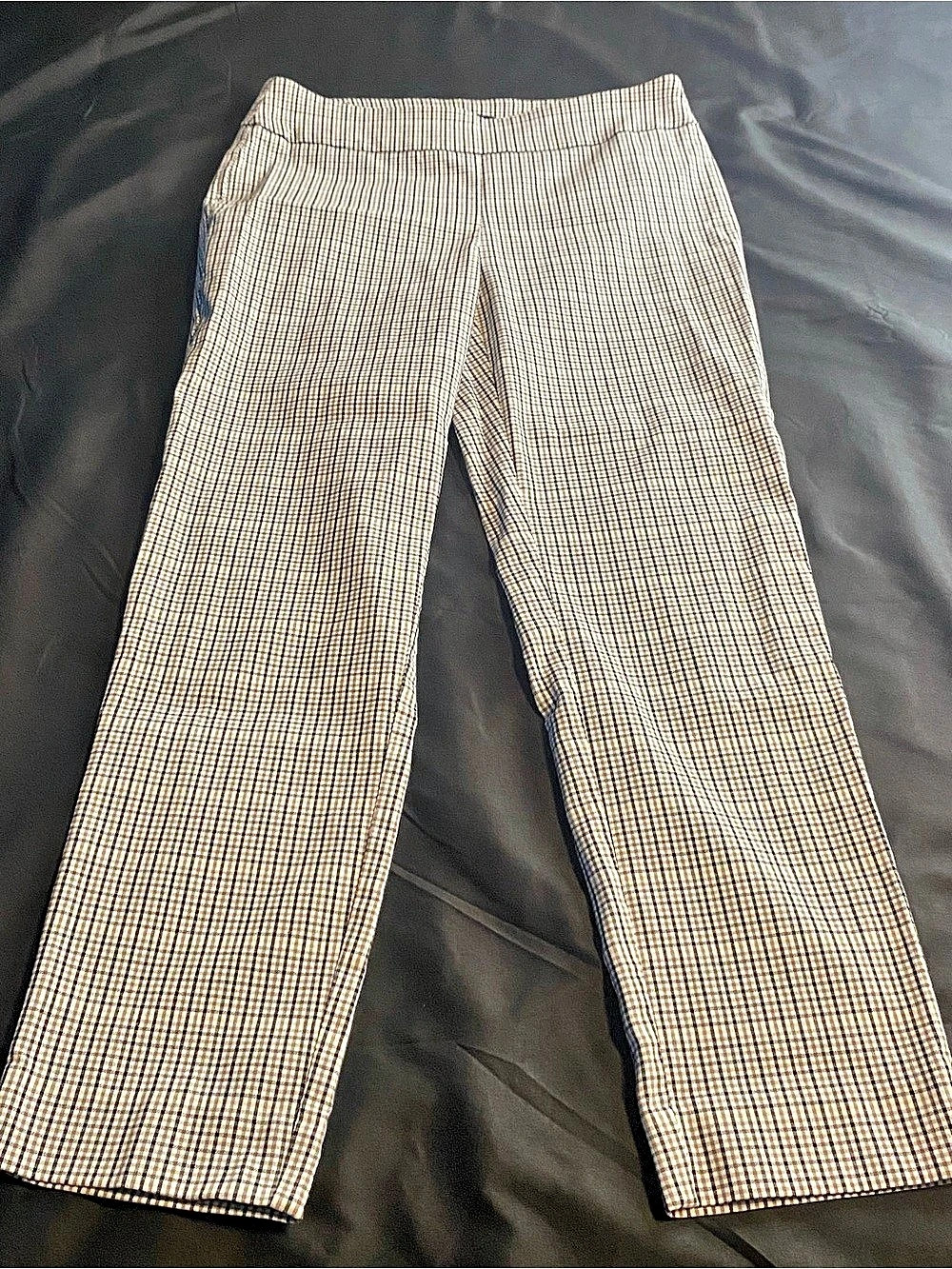 Womans Counterparts Checkered Straight Leg Pants Size Medium